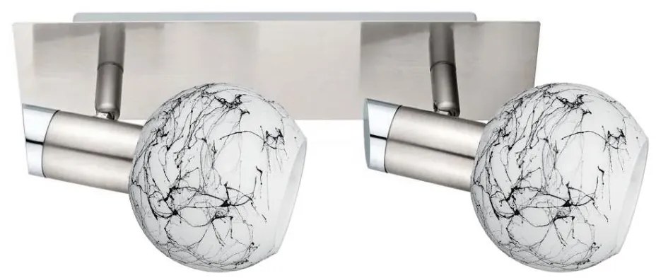 Eglo - Faretto LED MY CHOICE 2xE14/4W/230V cromo/bianco/nero