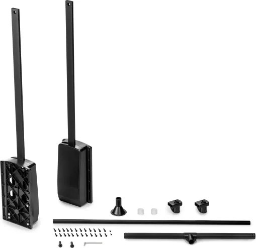 Appendiabiti regolabile per armadio 83 - 115 cm nero in Acciaio e Tecnoplastica