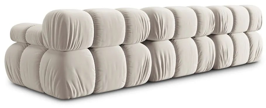 Divano in velluto beige 282 cm Bellis - Micadoni Home