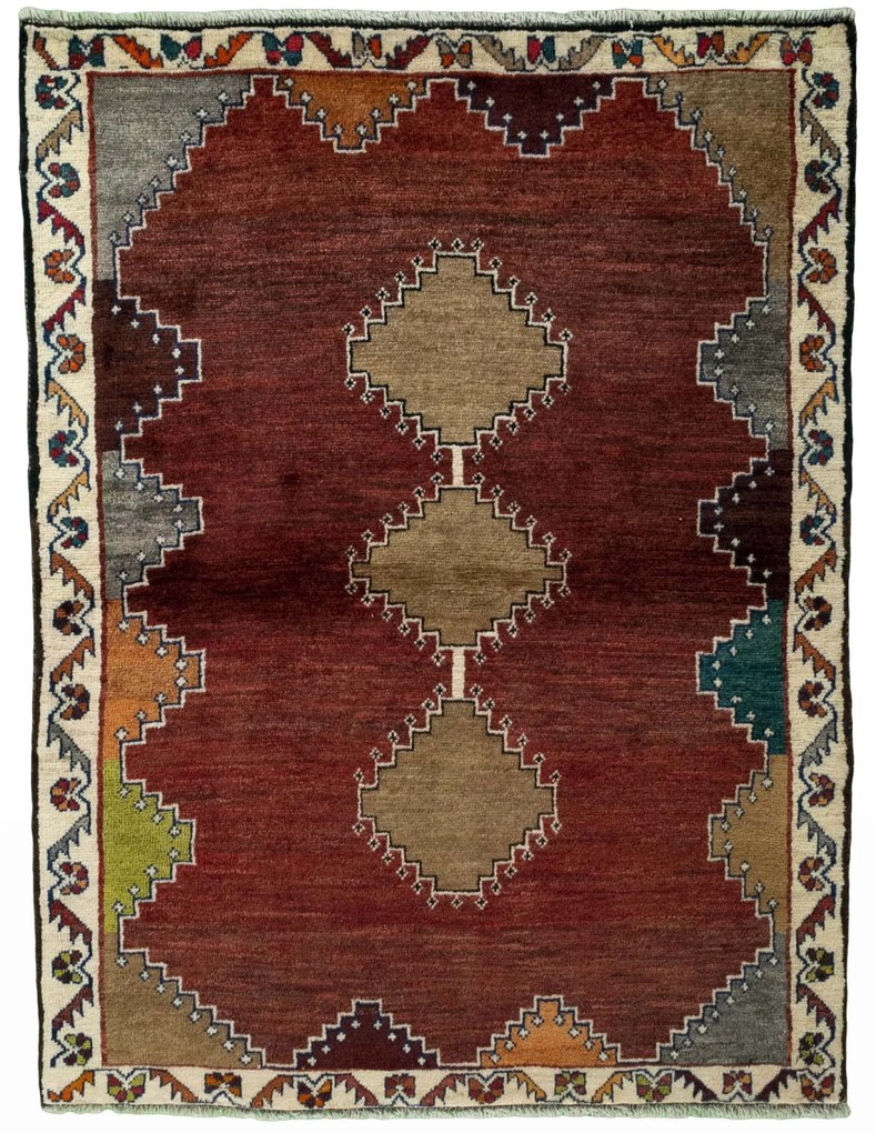 Gabbeh Tappeto persiano 140x110 Rosso (Iran) Annodato A Mano