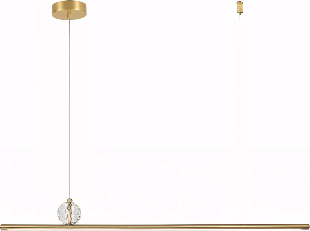 Lampada da soffitto LED APP1778-CP Brush Gold