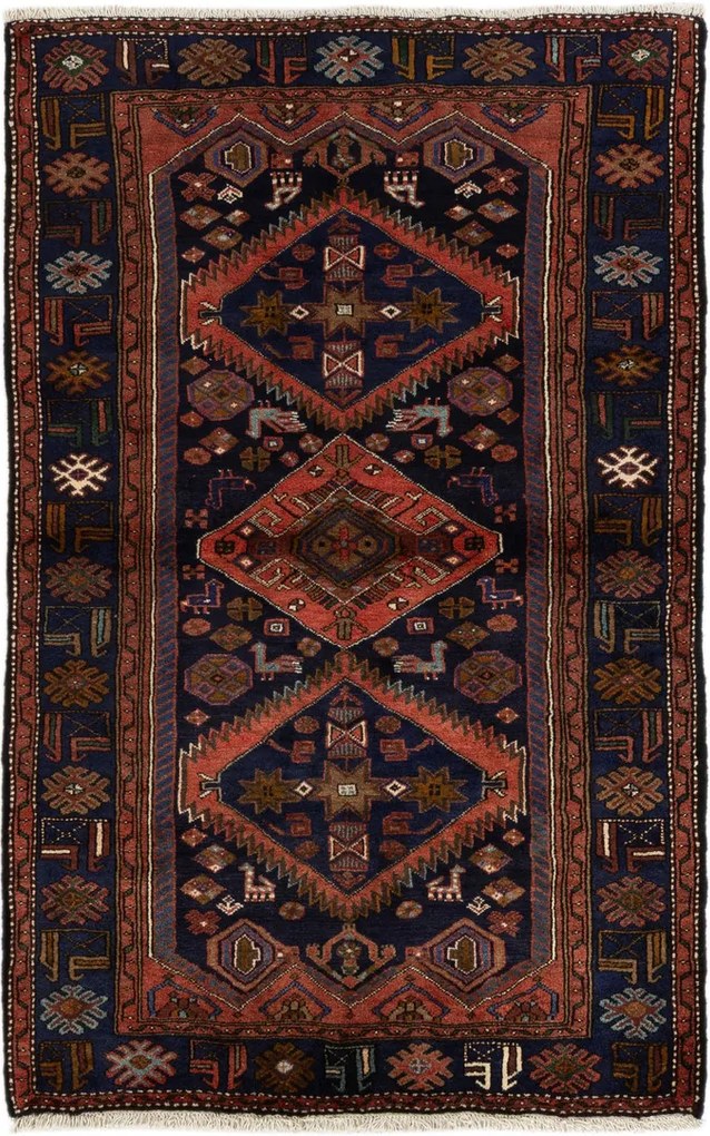 Shiraz Tappeto 210x130 (Iran) Annodato A Mano