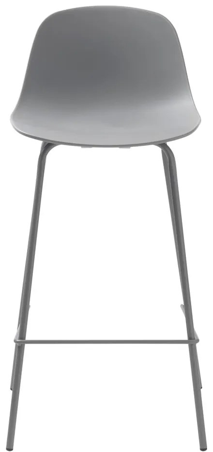 Sgabello da bar grigio in plastica (altezza della seduta 67,5 cm) Whitby – Unique Furniture
