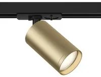 Faretto Per Binario Moderno Focus S Alluminio Oro Opaco E Nero 1 Luce