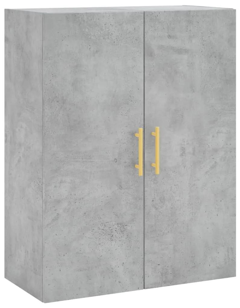 Mobili a parete 2 pz grigio cemento 69,5x34x90 cm