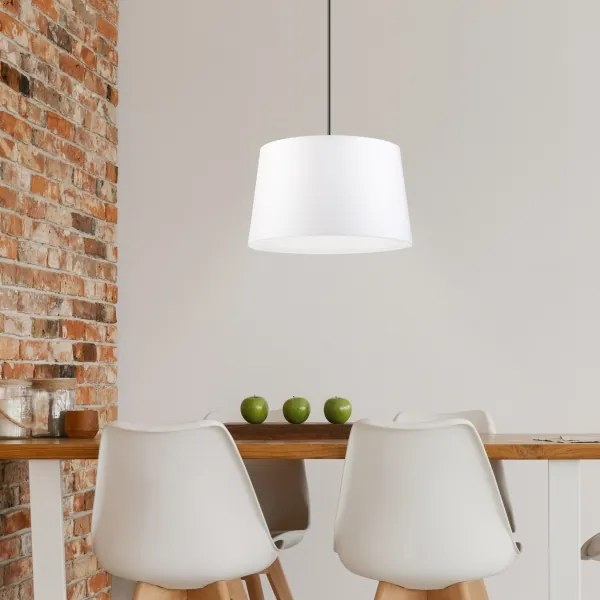 Lampadario a cavo AIDA 1xE27/60W/230V Ø 35 cm rovere/noce/bianco