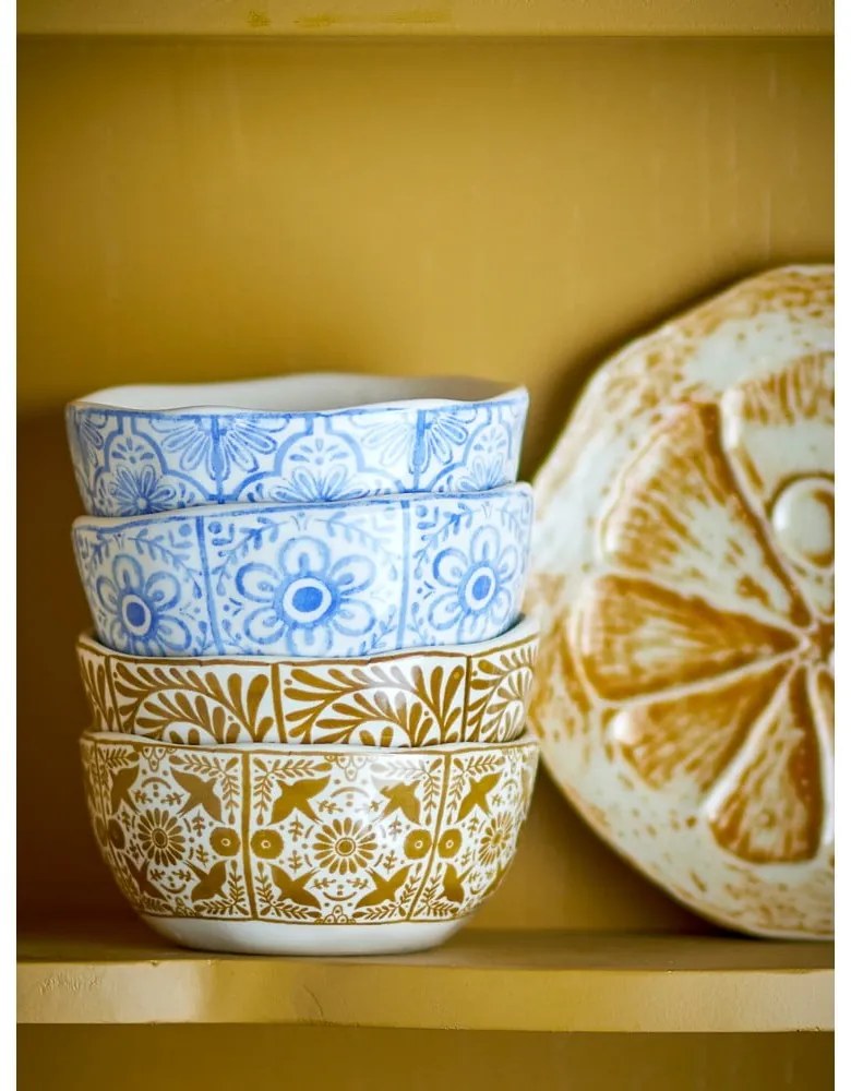 Ciotoline in set blu e arancioni in gres 4 pz 200 ml Milton – Bloomingville