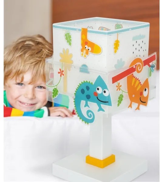 Dalber 63311 - Lampada per bambini HAPPY JUNGLE 1xE14/8W/230V
