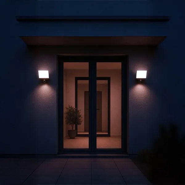 Proiettore LED con sensore di movimento e sensore crepuscolare DAVOS LED/30W/230V IP54 nero