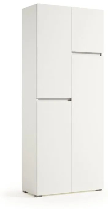 Mobile lavanderia Laundry 4 ante in truciolare bianco P 37 x L 80 x H 195 cm