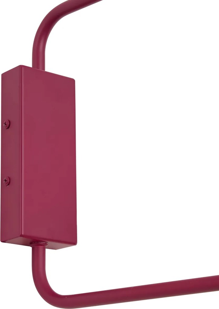 Lampada da Parete Moderna Viola con Interno Dorato Orientabile 2 Luci - Lune