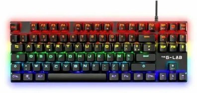Tastiera per Giochi The G-Lab Mercury AZERTY Francese Nero