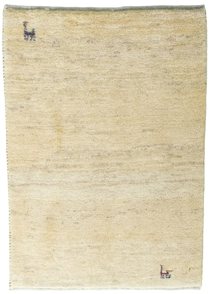 Gabbeh Tappeto 60 x 90 Beige (Iran) Annodato A Mano