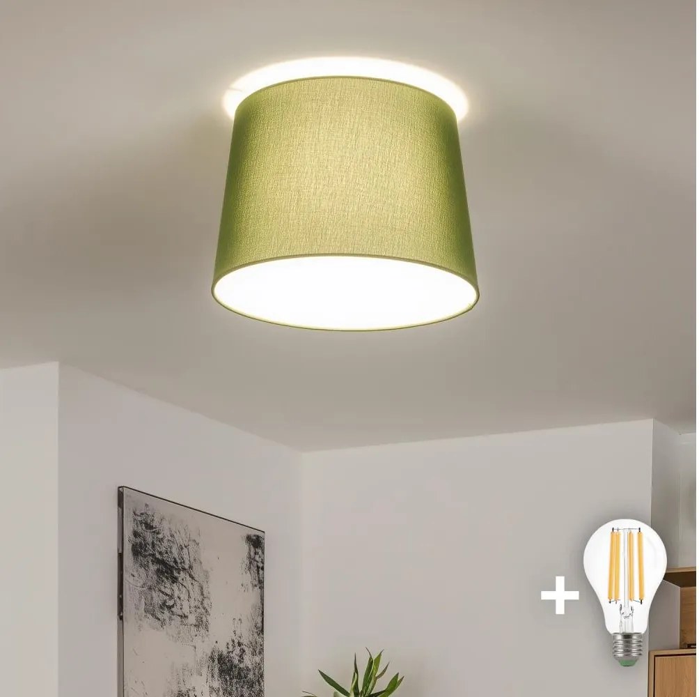 Brilagi - Plafoniera LED CERIA a montaggio superficiale 1xE27/40W/230V Ø 30 cm verde