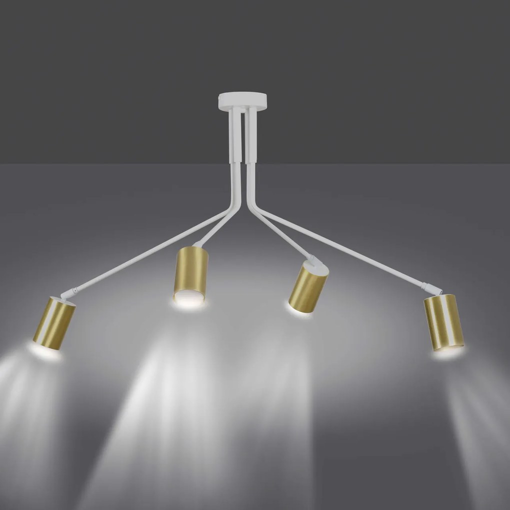 Lampadario a sospensione VERNO 4 White Gold