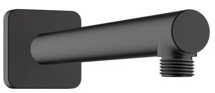 Braccio per soffione doccia HANSGROHE Vernis Shape quadrato L 6.5 x H 6.5 cm in ottone nero opaco