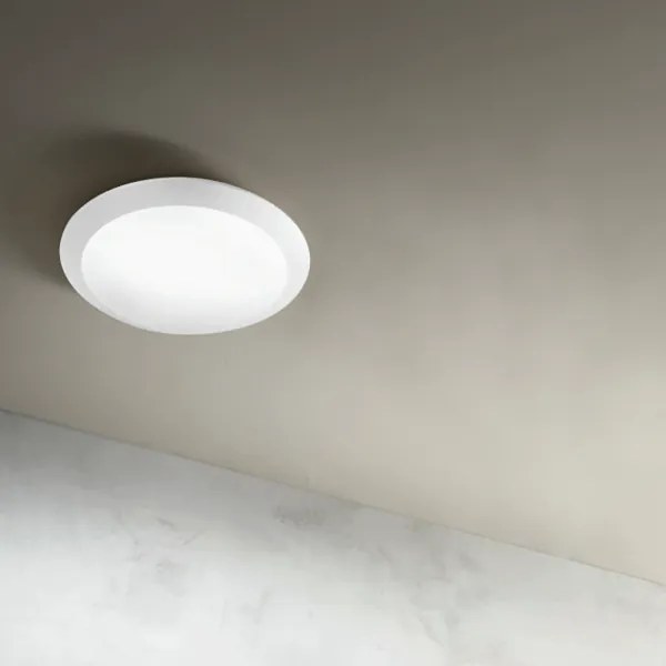 Lampada da parete per esterni grado IP65 luce E27- BASE Bianco D30 cm