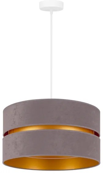 Duolla - Lampadario a sospensione con filo DUO 1xE27/15W/230V diametro 40 cm grigio