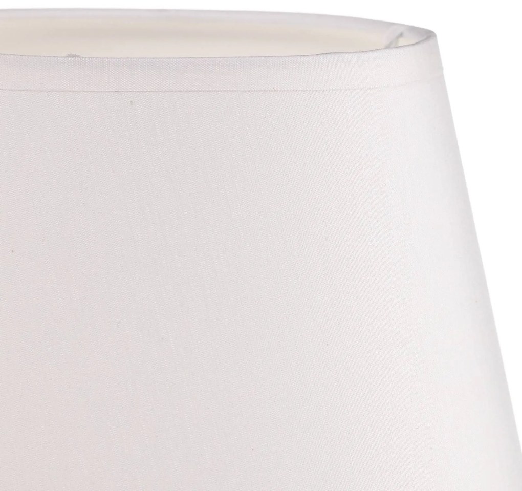 Euluna Lampada da tavolo Soho, cono altezza 33 cm, bianco