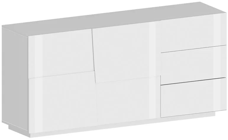 Credenza PONGO 180 cm - Mobile Moderno con 2 Ante, 3 Cassetti e Ampi Ripiani