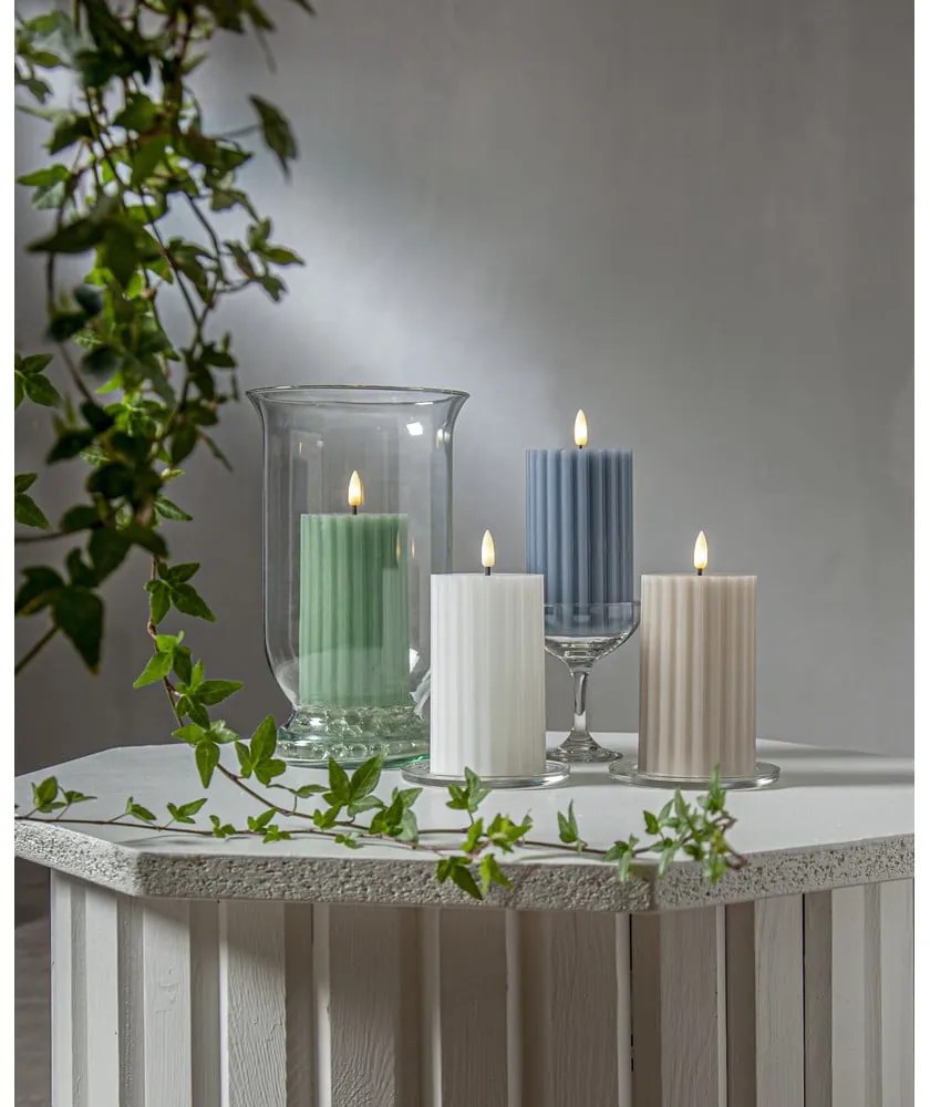 Candela LED (altezza 15 cm) Flamme Stripe - Star Trading