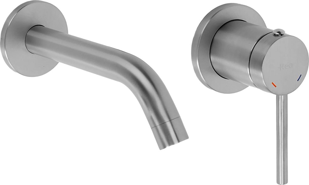 Rubinetto da parete Rea Clif Brush Nickle