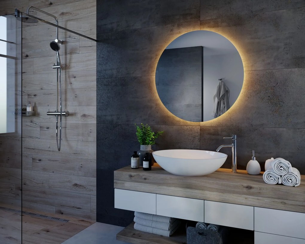 Specchio rotondo con illuminazione LED C3