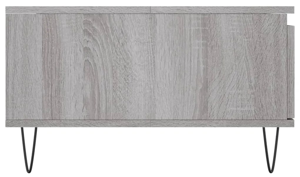 Tavolino da Salotto Grigio Sonoma 90x60x35 cm Legno Multistrato