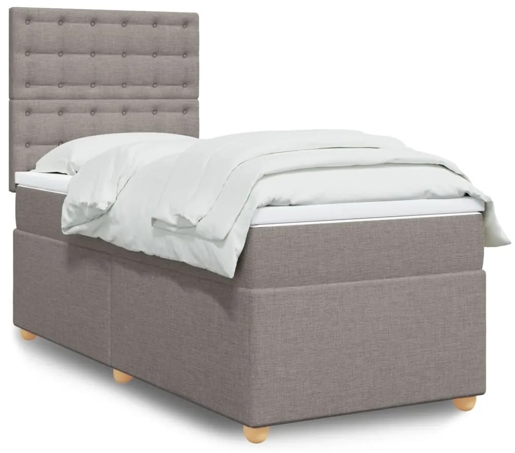 Giroletto A Molle Con Materasso Tortora 100x200 Cm İn Tessuto /