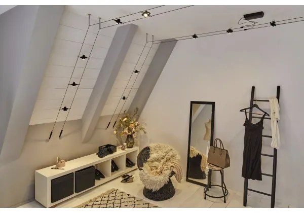 Paulmann 94434 - SET 5xGU5,3/10W Faretto MAC 230V nero