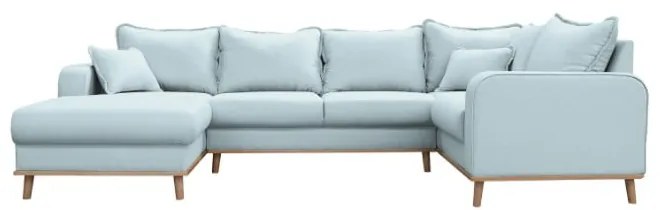 Divano angolare azzurro (angolo sinistro) Beata - Ropez