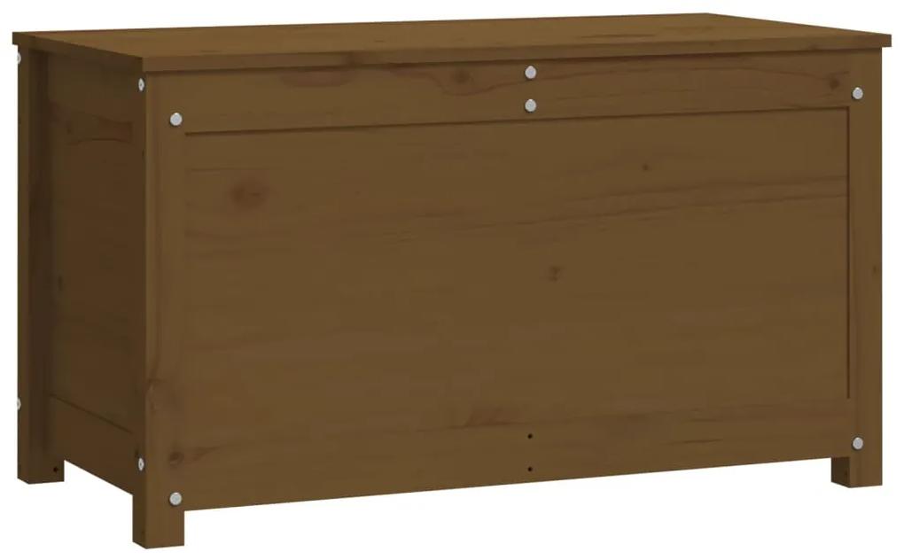 Contenitore portaoggetti miele 80x40x45,5cm legno massello pino