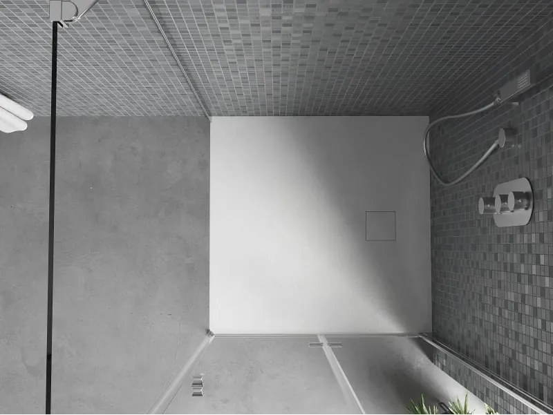 Mexen Bert piatto doccia quadrato SMC 90 x 90 cm, bianco - 4K109090