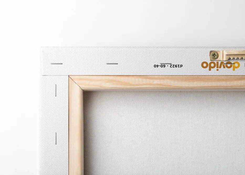 Quadro su tela – Arcobaleno minimalista Mid-Century