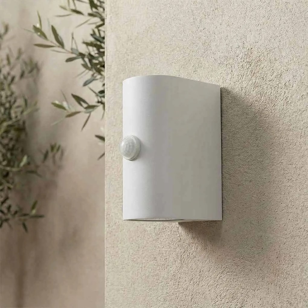 Applique Stondata 2xGU10 con Sensore di Movimento IP65 - Bianca