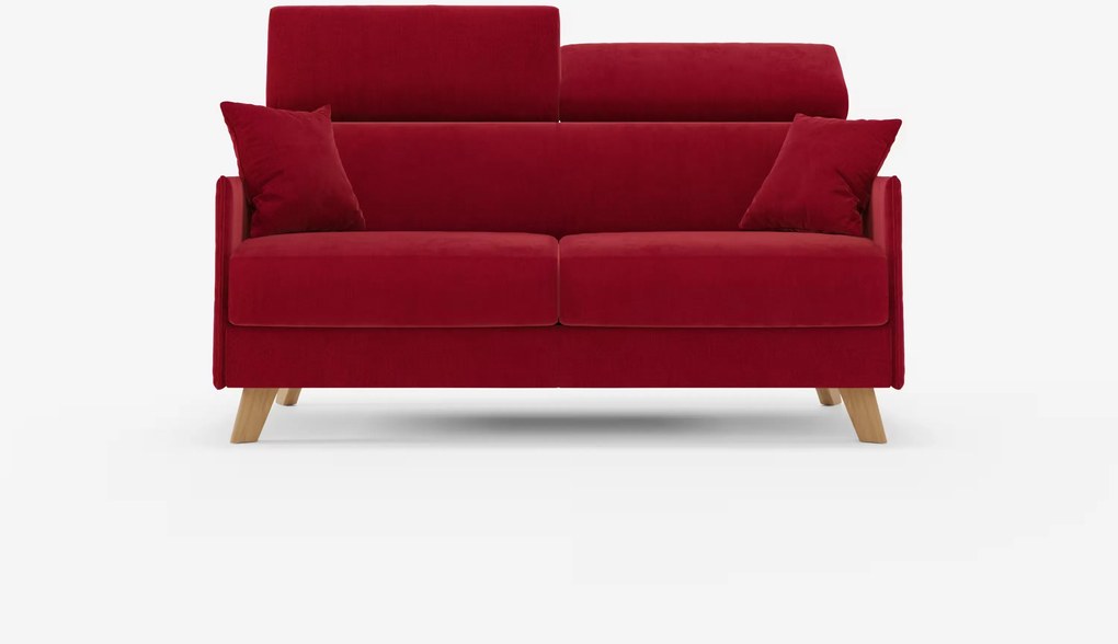 Sole divano letto matrimoniale design compatto - poggiatesta reclinabili e 100% sfoderabile in tessuto smacchiabile T23