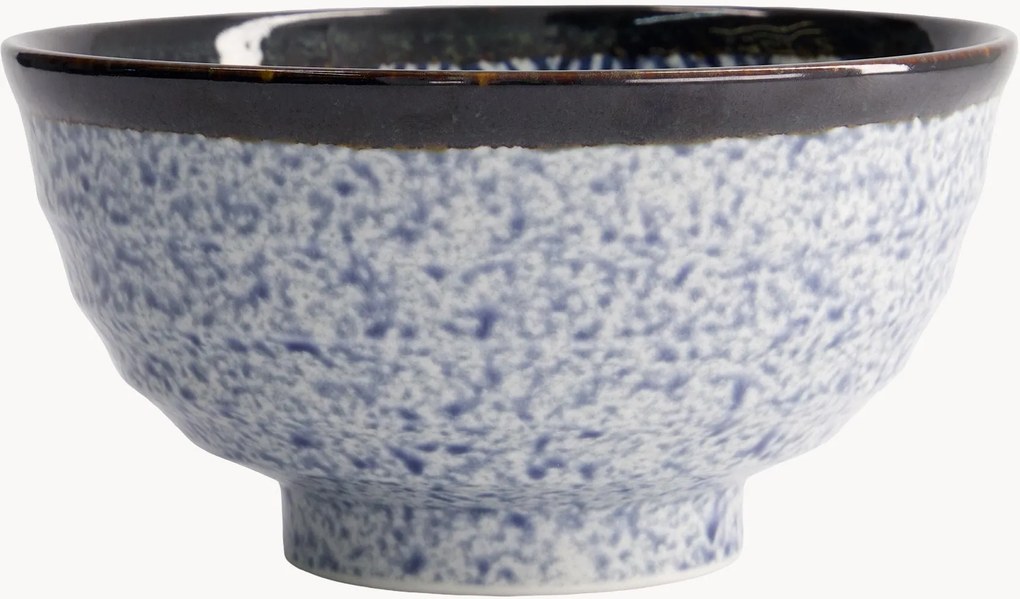 Set di 4 ciotole in gres Aisai Seigaiha