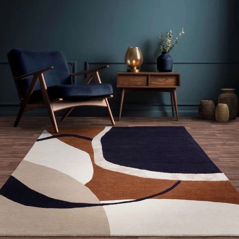 Tappeto in lana tessuto a mano color mattone 160x230 cm Matrix - Asiatic Carpets