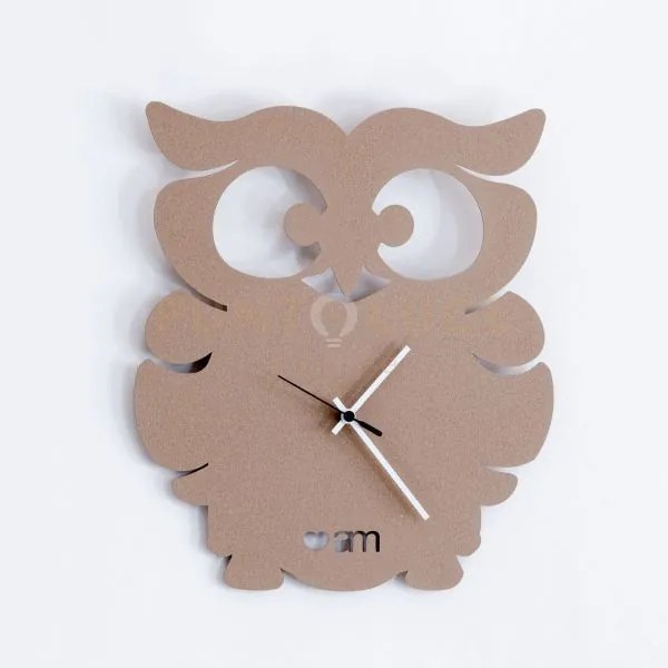 Orologio da parete di design gufino beige
