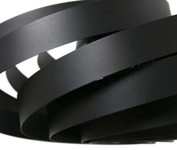 Zuma Line 1131 - Lampadario a sospensione con supporto rigido VENTO 4xE27/40W/230V nero