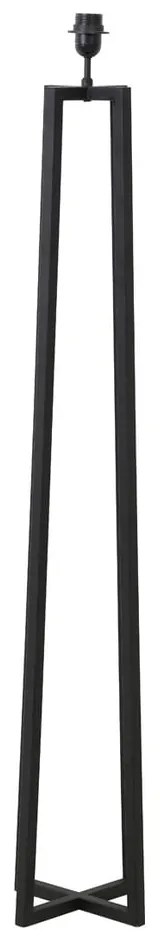 Lampada da terra con piedistallo nero opaco 130 cm Miley - Light &amp; Living