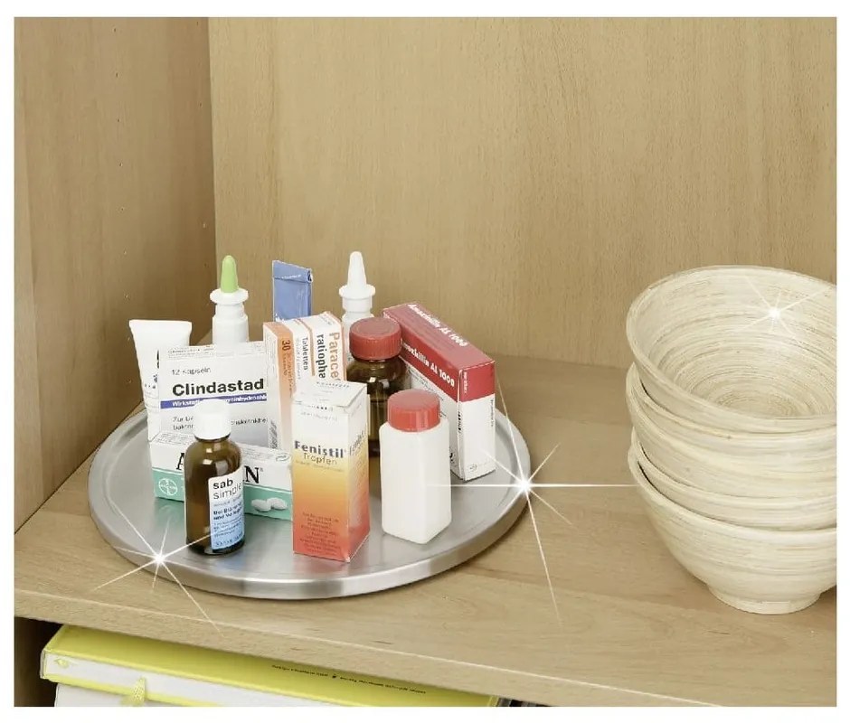 Giradischi Uno in acciaio inox, ø 26,5 cm - Wenko