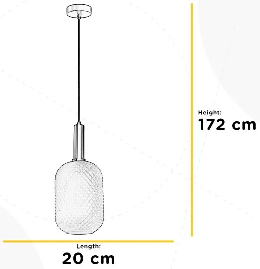 ONLI - Lampada a sospensione con cavo PIGNA 1xE27/15W/230V