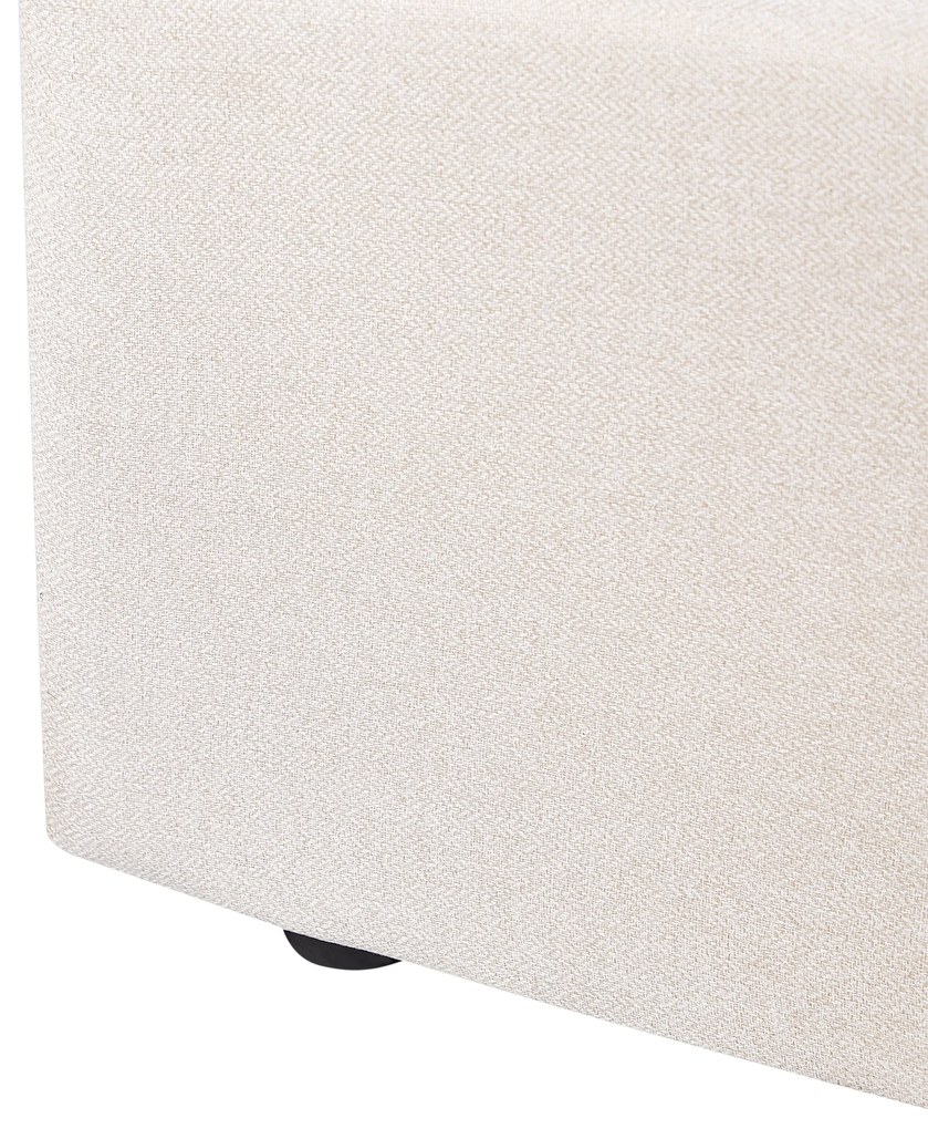 Letto matrimoniale contenitore tessuto beige 140 x 200 cm LORIENT Beliani