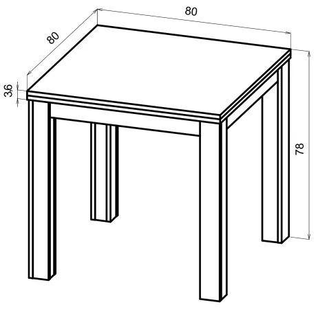 Tavolo da pranzo allungabile ZARO rovere artisan/nero
