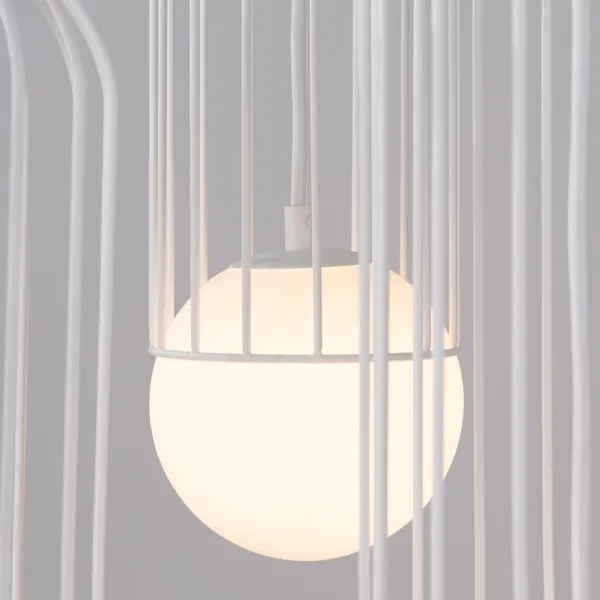 Sollux SL.1335 - Lampadario a sospensione con filo BRINA 3xG9/8W/230V bianco