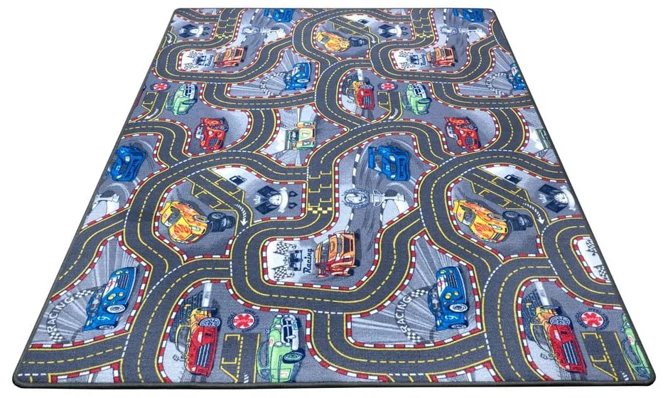 Tappeto da gioco per bambini blu 160x240 cm Race Track – Hanse Home