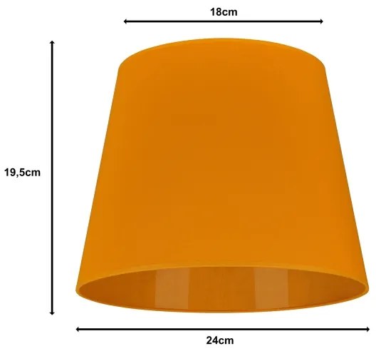 Duolla - Paralume per lampada da tavolo CLASSIC M E27 pr. 24 cm giallo