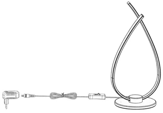 Eglo 31997 - Lampada LED da tavolo RONCADE LED/14W/230V