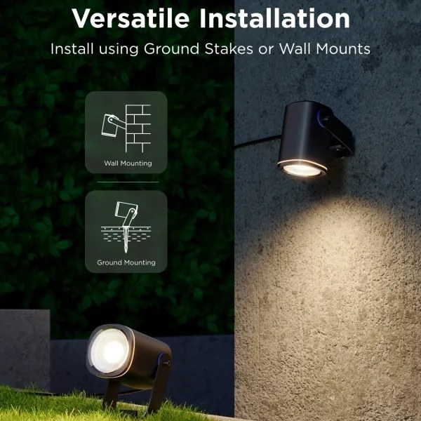 Govee - LED RGBWW Proiettore dimmerabile LED/12W/230V IP67 2700-6500K Wi-Fi